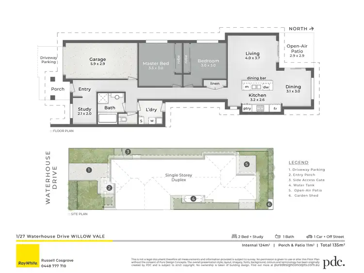 Floorplan of Homely house listing, 1/27 Waterhouse Drive, Willow Vale QLD 4209