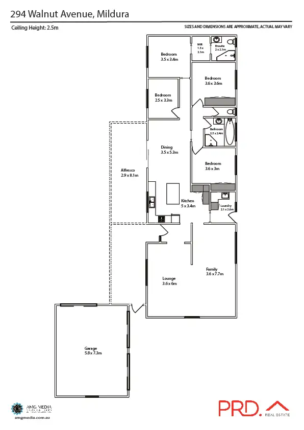 Floorplan of Homely house listing, 294 Walnut Avenue, Mildura VIC 3500