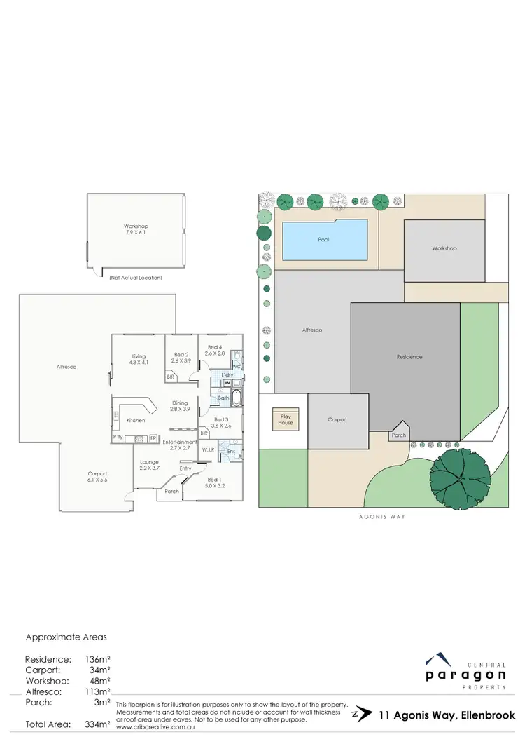 Floorplan of Homely house listing, 11 Agonis Way, Ellenbrook WA 6069