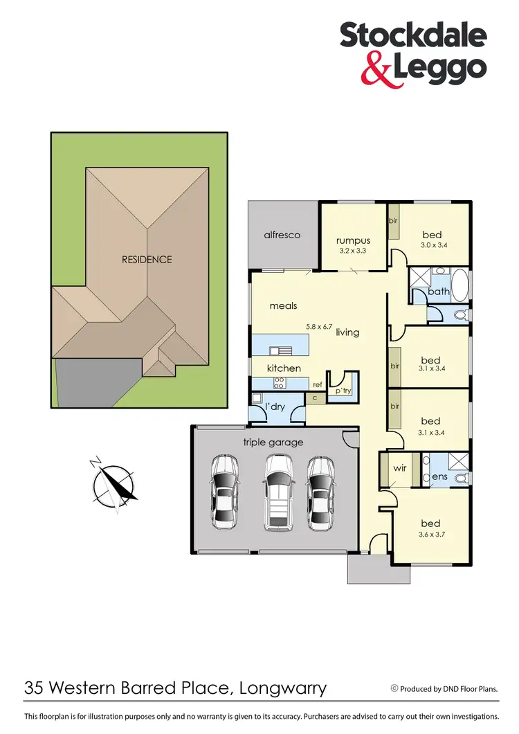 Floorplan of Homely house listing, 35 Western Barred Place, Longwarry VIC 3816