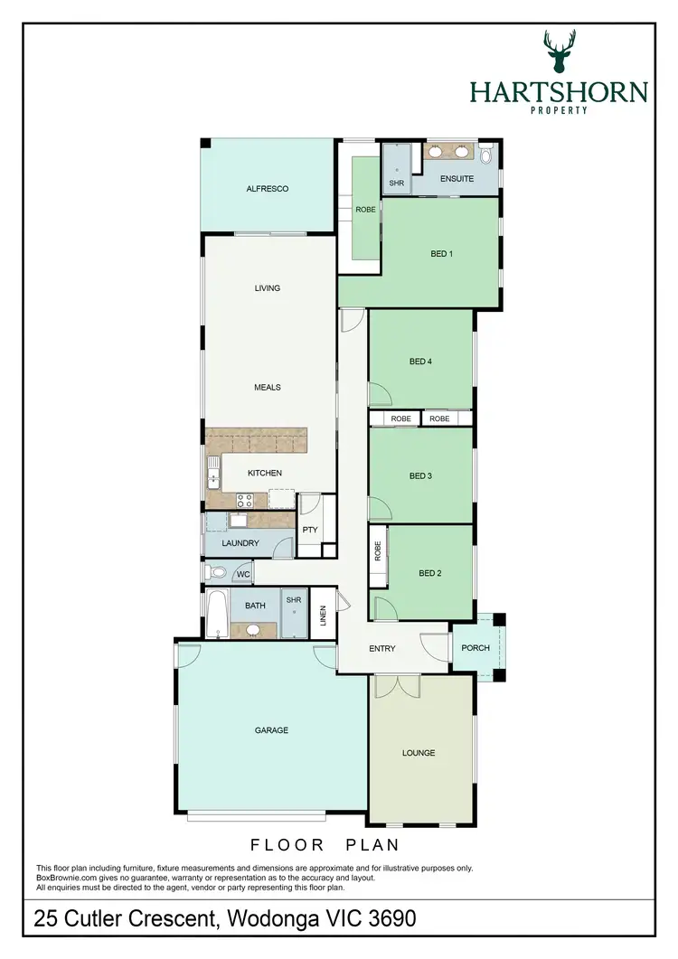 Floorplan of Homely house listing, 25 Cutler Crescent, Wodonga VIC 3690