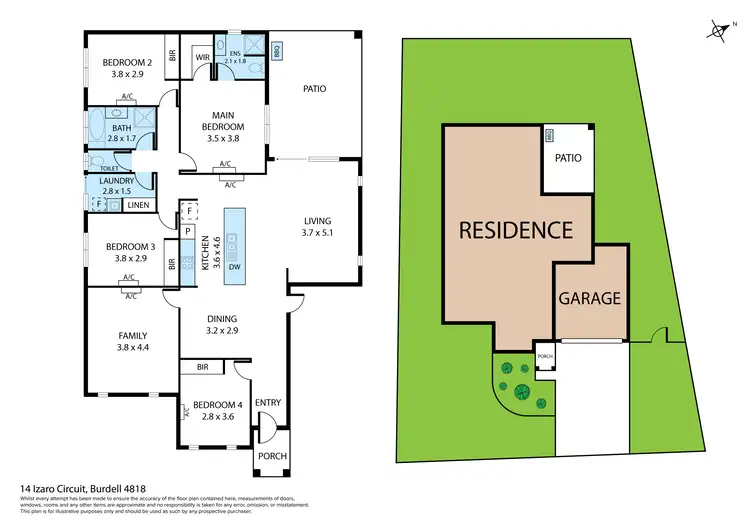 Floorplan of Homely house listing, 14 Izaro Circuit, Burdell QLD 4818
