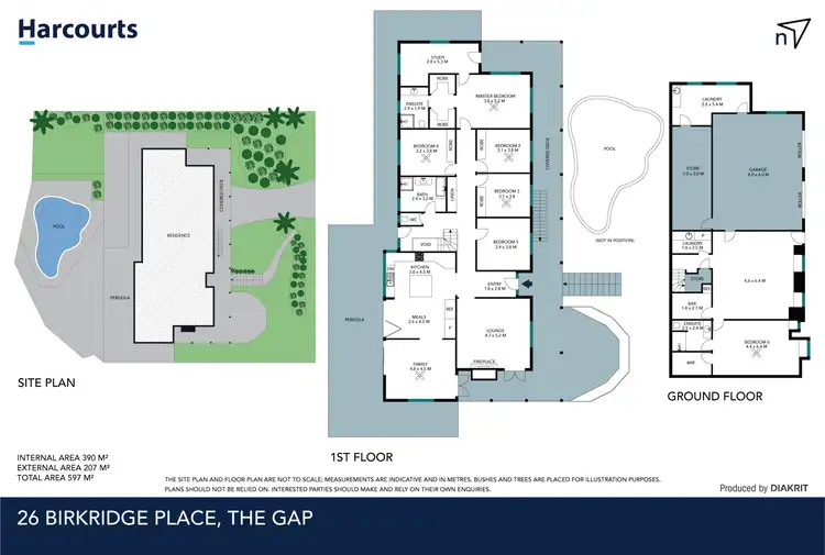 Floorplan of Homely house listing, 26 Birkridge Place, The Gap QLD 4061