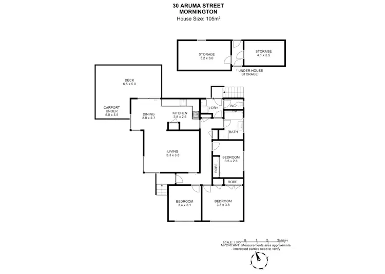 Floorplan of Homely house listing, 30 Aruma Street, Mornington TAS 7018