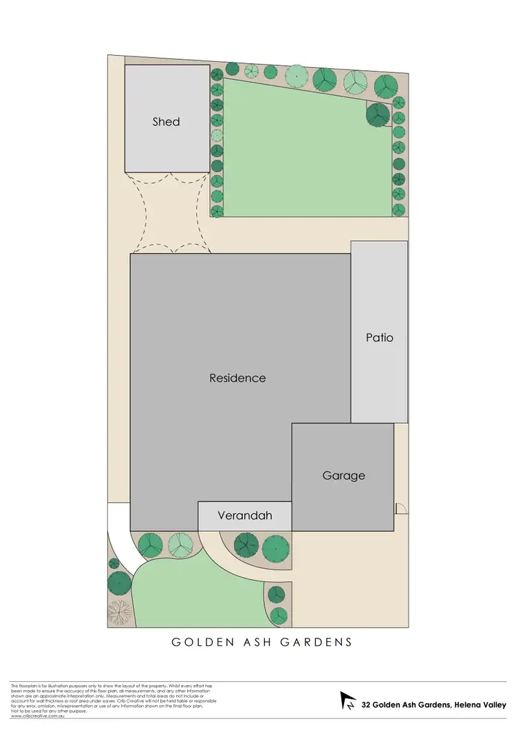 Floorplan of Homely house listing, 32 Golden Ash Gardens, Helena Valley WA 6056