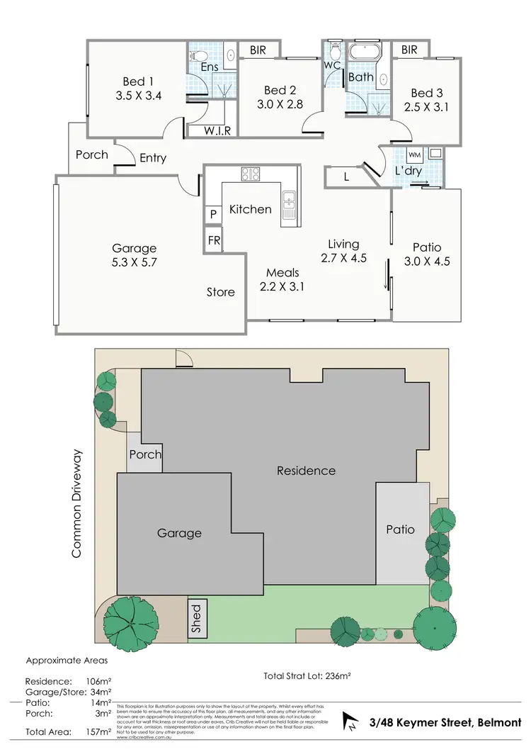 Floorplan of Homely house listing, 3/48 Keymer Street, Belmont WA 6104