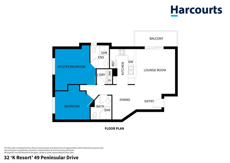Floorplan of Homely apartment listing, 32/49-55 Peninsular Drive, Surfers Paradise QLD 4217