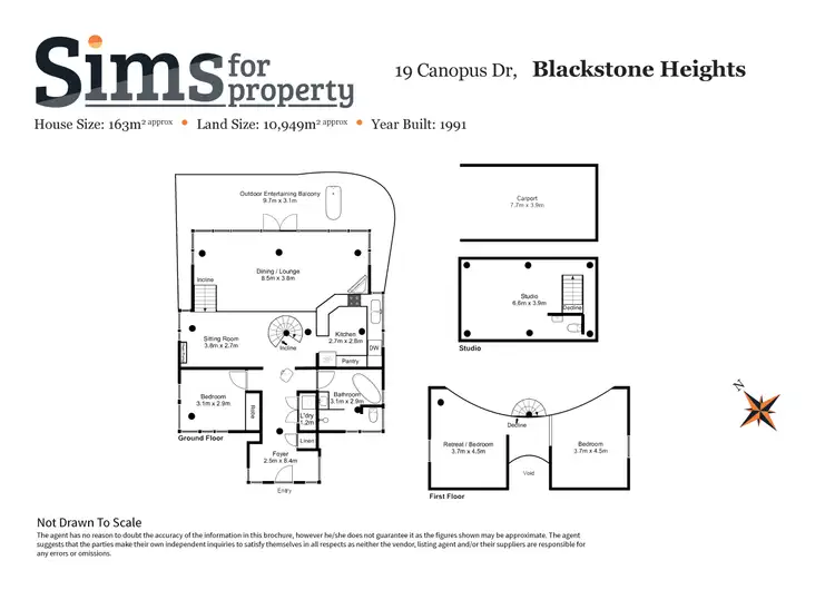 Floorplan of Homely house listing, 19 Canopus Drive, Blackstone Heights TAS 7250