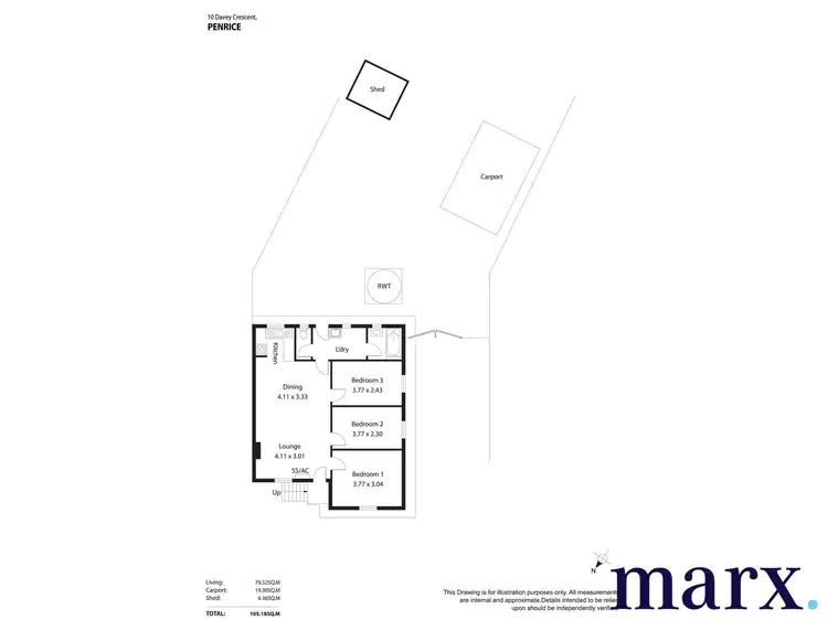 Floorplan of Homely house listing, 10 Davey Crescent, Penrice SA 5353