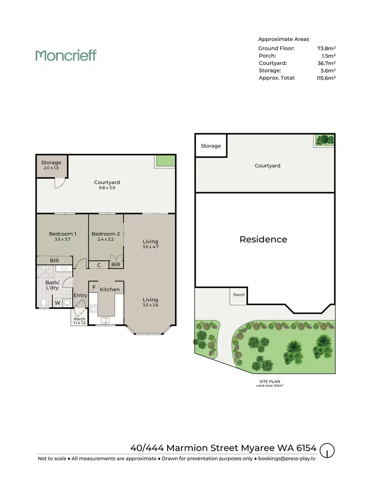 Floorplan of Homely retirement listing, 40/444 Marmion Street, Myaree WA 6154