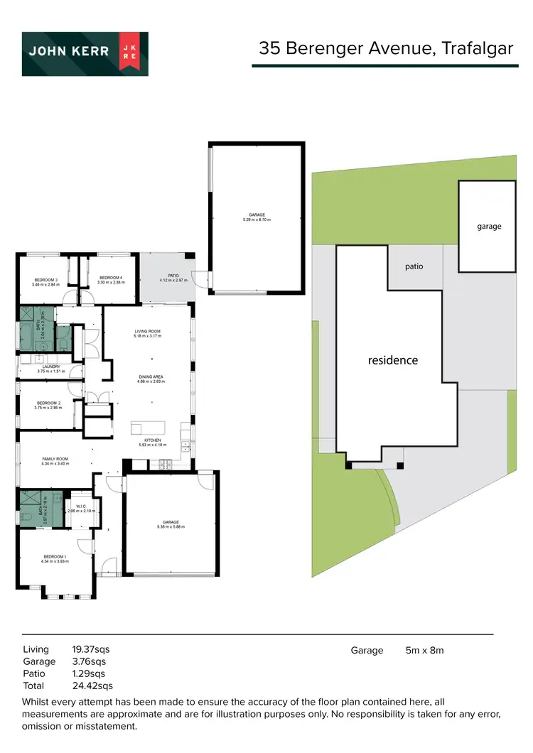 Floorplan of Homely house listing, 35 Berenger Avenue, Trafalgar VIC 3824