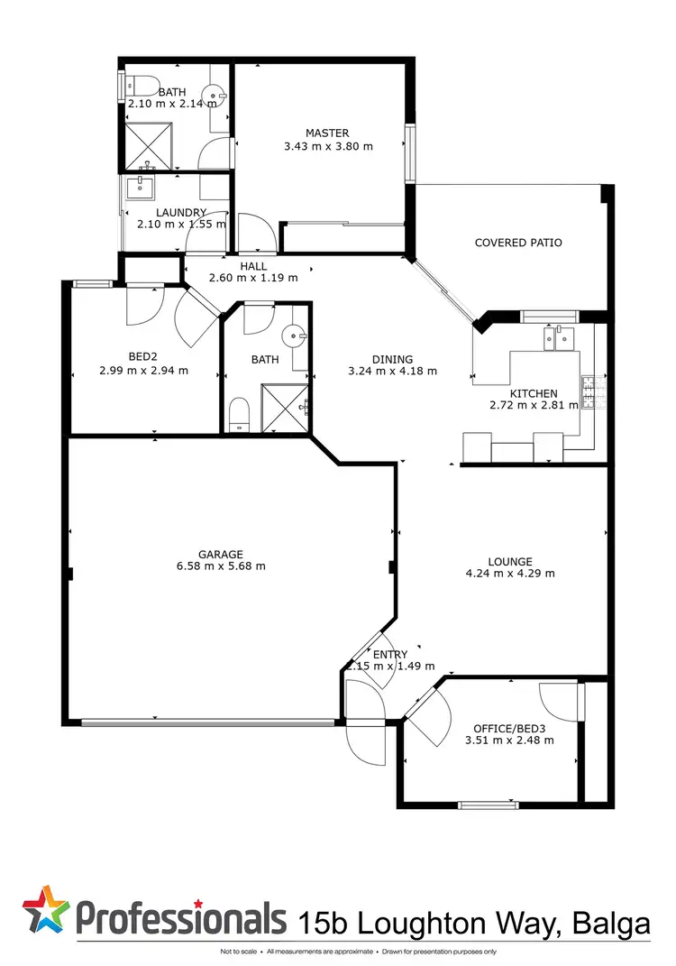 Floorplan of Homely villa listing, 15B Loughton Way, Balga WA 6061