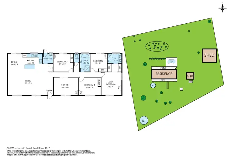 Floorplan of Homely house listing, 302 Wordsworth Road, Reid River QLD 4816