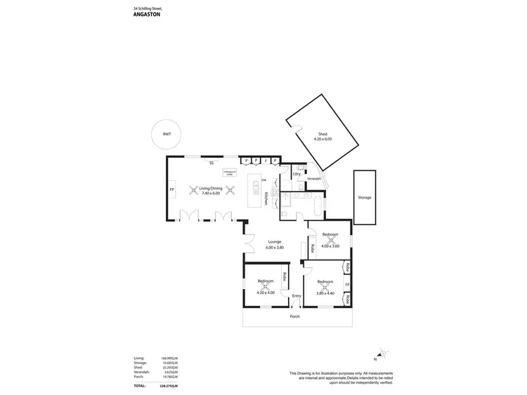 Floorplan of Homely house listing, 34 Schilling Street, Angaston SA 5353