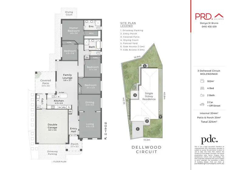 Floorplan of Homely house listing, 3 Dellwood Circuit, Molendinar QLD 4214