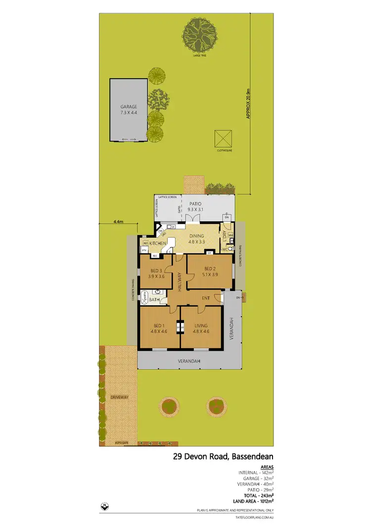 Floorplan of Homely house listing, 29 Devon Road, Bassendean WA 6054