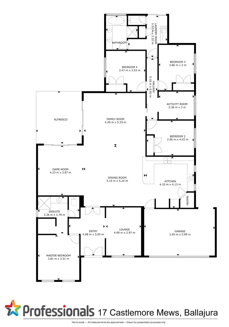 Floorplan of Homely house listing, 17 Castlemore Mews, Ballajura WA 6066