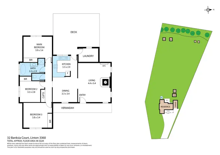 Floorplan of Homely house listing, 32 Banksia Court, Linton VIC 3360
