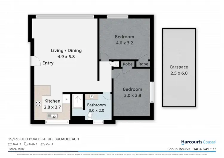 Floorplan of Homely apartment listing, 29/136 Old Burleigh Road, Broadbeach QLD 4218