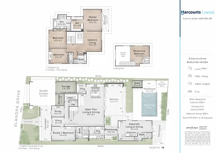Floorplan of Homely house listing, 31 Elanora Drive 'Ohana Beach House' in Koala Park, Burleigh Heads QLD 4220