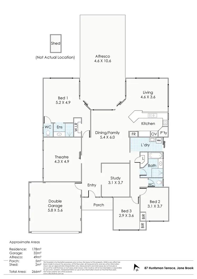 Floorplan of Homely house listing, 87 Huntsman Terrace, Jane Brook WA 6056