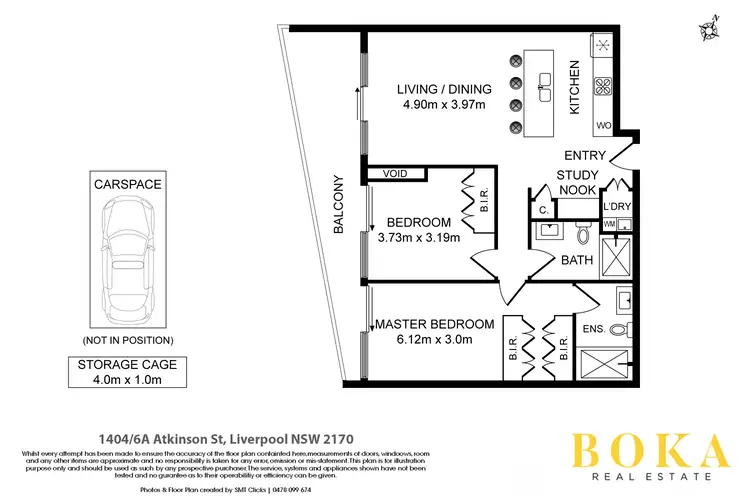 Floorplan of Homely apartment listing, 1404/6a Atkinson Street, Liverpool NSW 2170