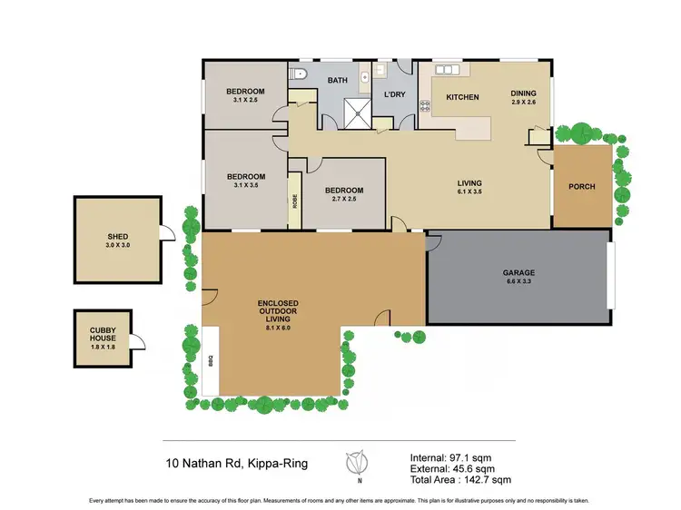 Floorplan of Homely house listing, 10 Nathan Road, Kippa-Ring QLD 4021