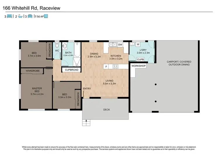 Floorplan of Homely house listing, 166 Whitehill Road, Raceview QLD 4305