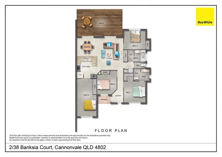 Floorplan of Homely unit listing, 2/38 Banksia Court, Cannonvale QLD 4802