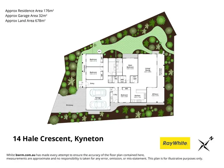 Floorplan of Homely house listing, 14 Hale Crescent, Kyneton VIC 3444