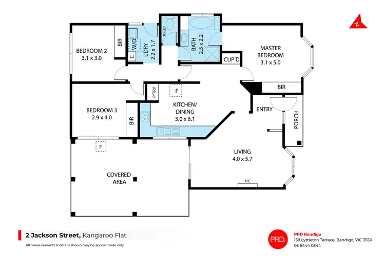 Floorplan of Homely house listing, 2 Jackson Street, Kangaroo Flat VIC 3555