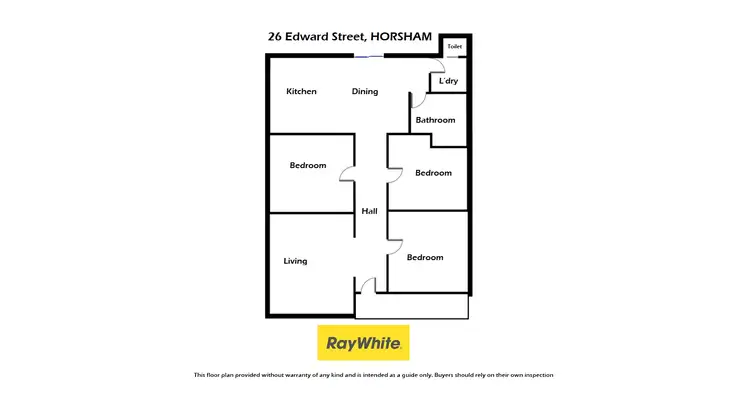 Floorplan of Homely house listing, 26 Edward Street, Horsham VIC 3400
