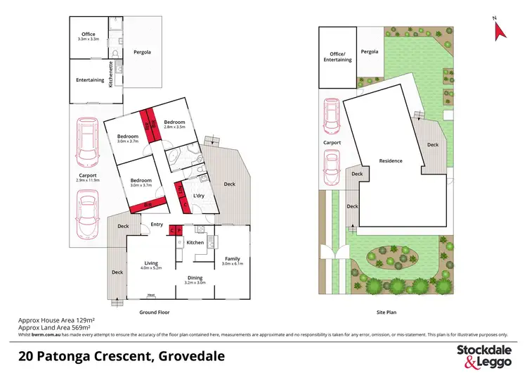 Floorplan of Homely house listing, 20 Patonga Crescent, Grovedale VIC 3216