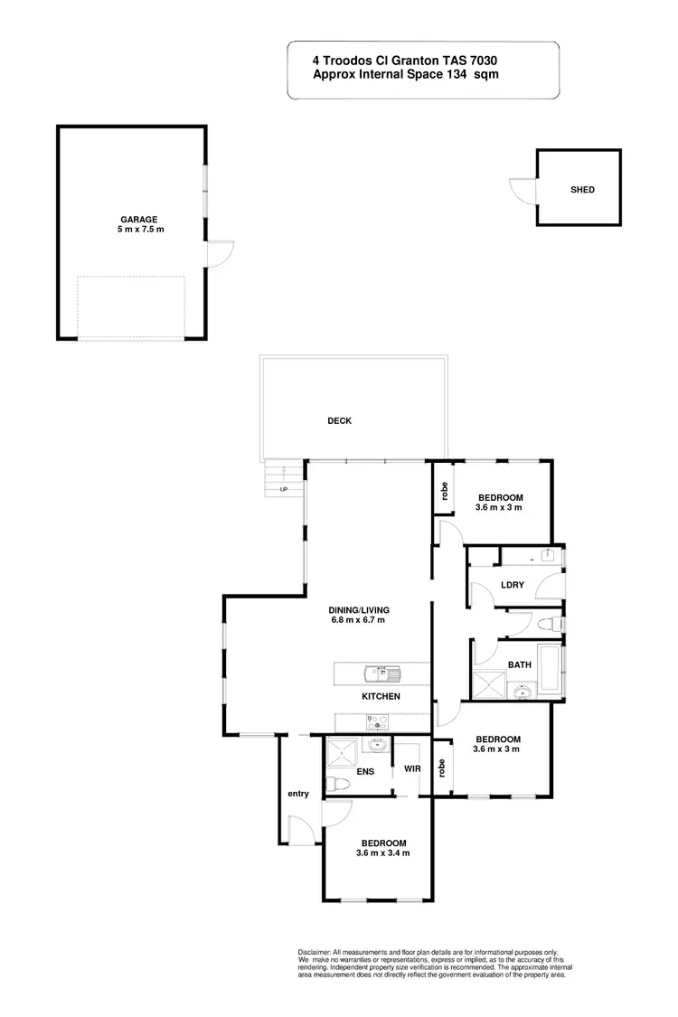 Floorplan of Homely house listing, 4 Troodos Close, Granton TAS 7030