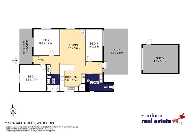 Floorplan of Homely house listing, 2 Graham Street, Wauchope NSW 2446