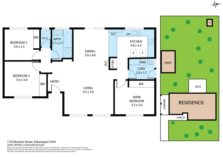 Floorplan of Homely house listing, 110 Edwards Street, Sebastopol VIC 3356