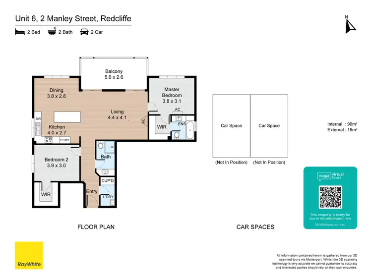 Floorplan of Homely unit listing, 6/2 Manley Street, Redcliffe QLD 4020