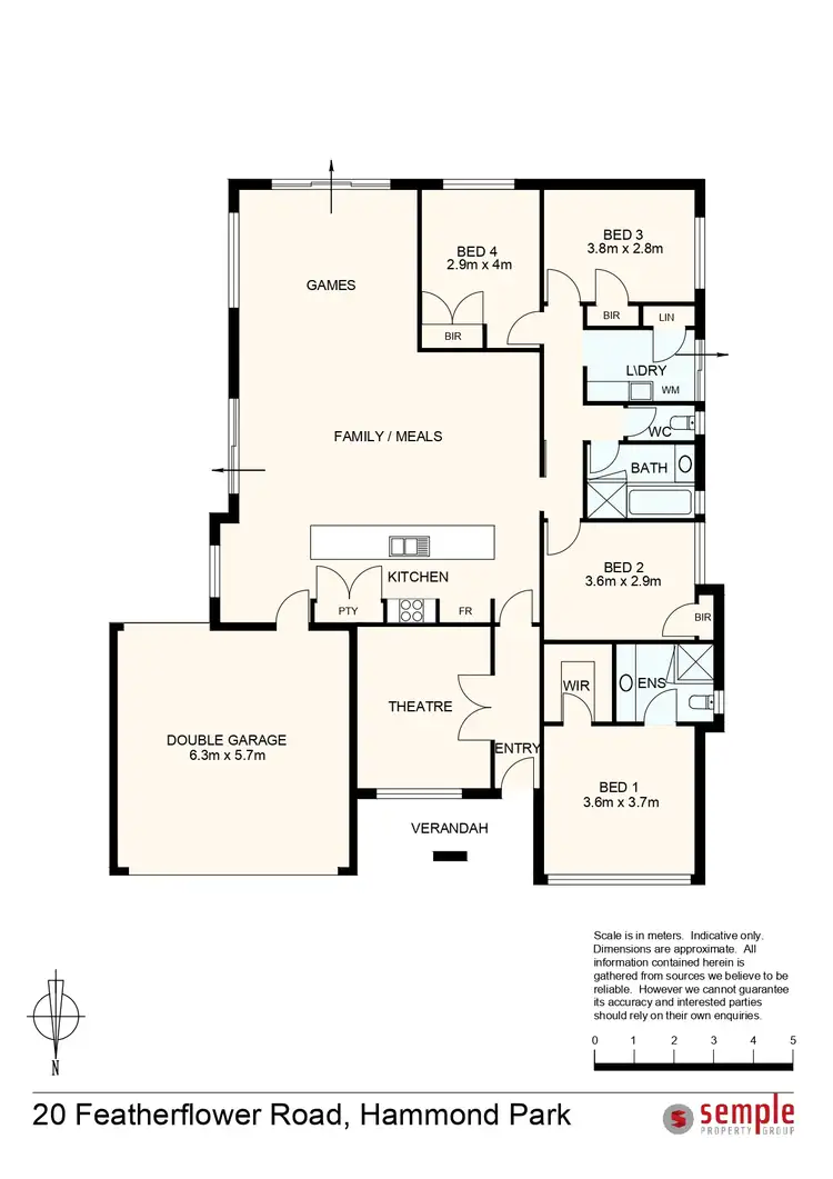 Floorplan of Homely house listing, 20 Featherflower Road, Hammond Park WA 6164