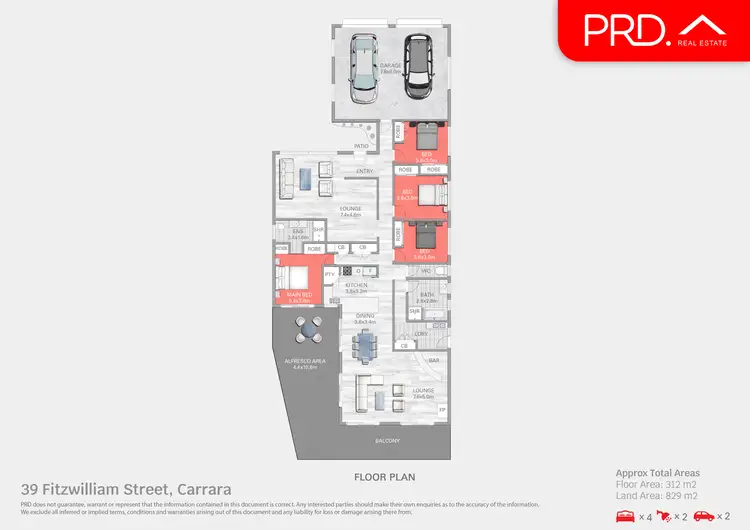 Floorplan of Homely house listing, 39 Fitzwillam St, Carrara QLD 4211