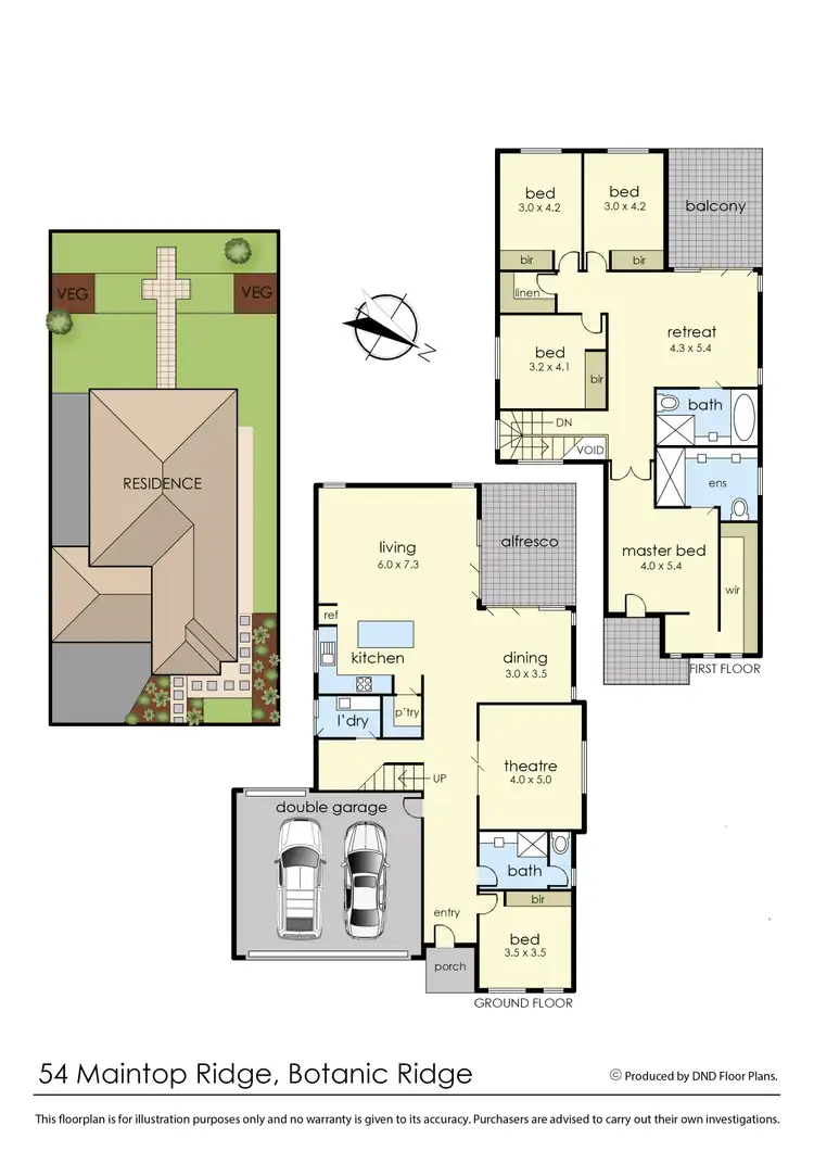 Floorplan of Homely house listing, 54 Maintop Ridge, Botanic Ridge VIC 3977