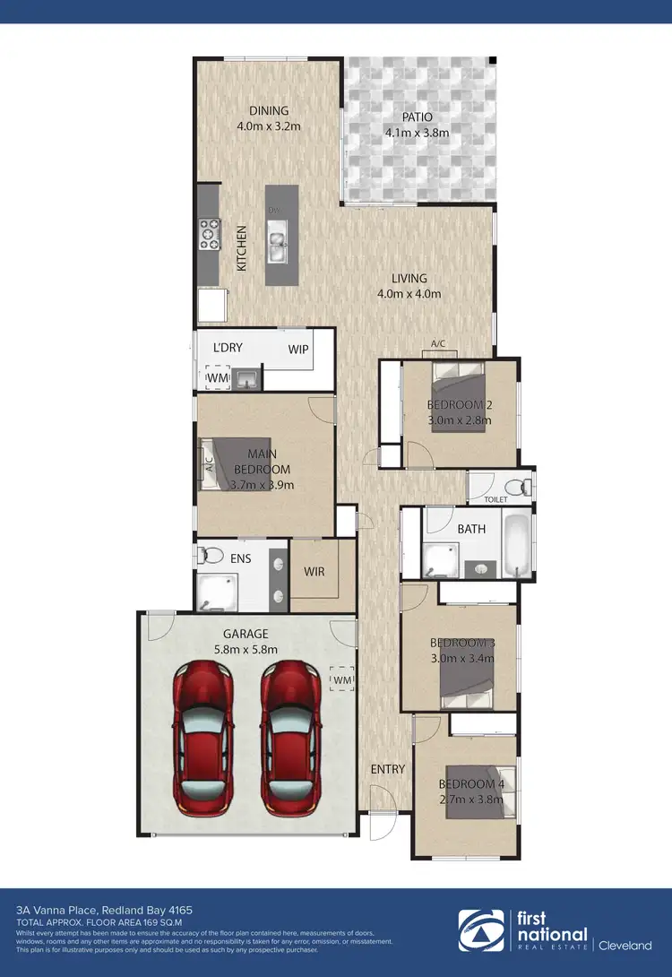 Floorplan of Homely house listing, 3A Vanna Place, Redland Bay QLD 4165
