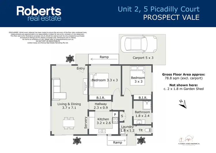 Floorplan of Homely unit listing, 2/5 Picadilly Court, Prospect TAS 7250