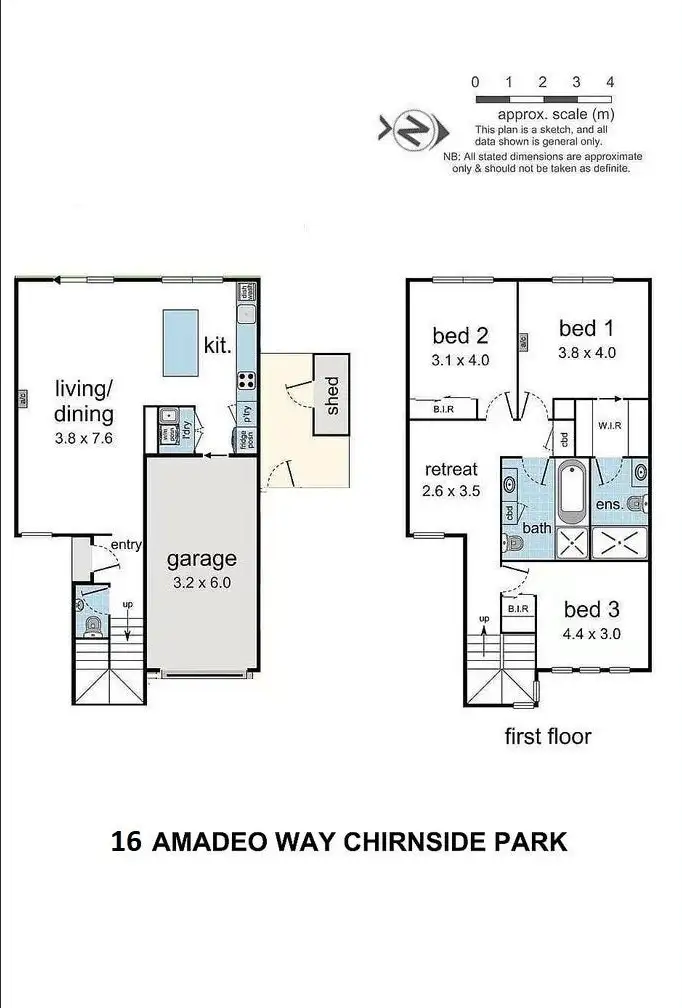 Floorplan of Homely house listing, 16 Amadeo Way, Chirnside Park VIC 3116