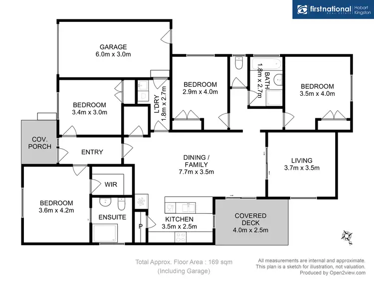 Floorplan of Homely house listing, 61 Apolline Drive, Kingston TAS 7050