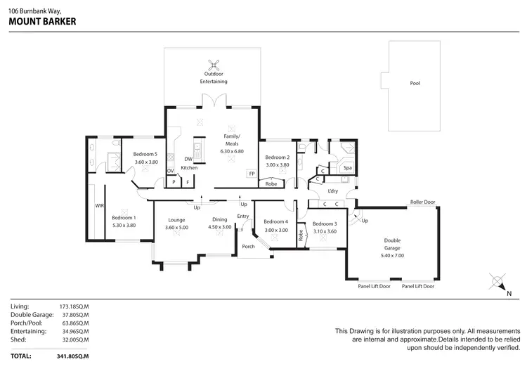 Floorplan of Homely house listing, 106 Burnbank Way, Mount Barker SA 5251