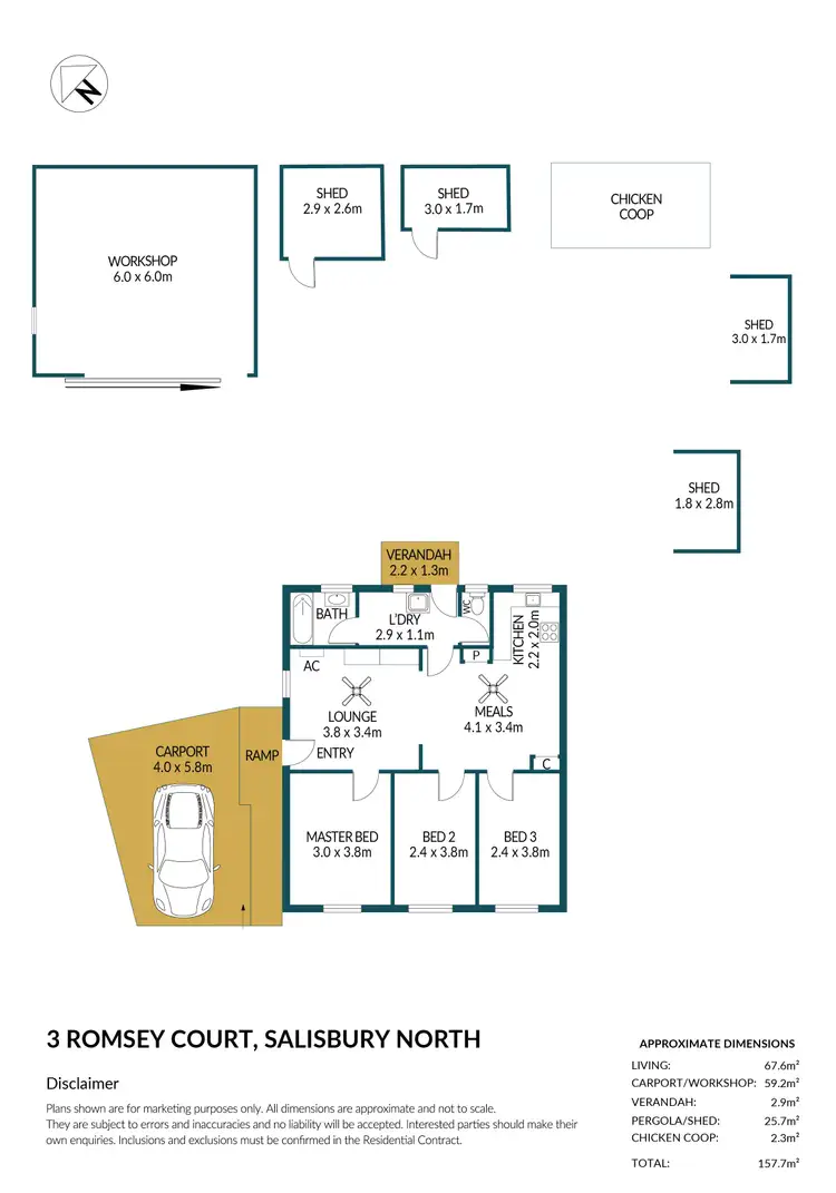 Floorplan of Homely house listing, 3 Romsey Court, Salisbury North SA 5108