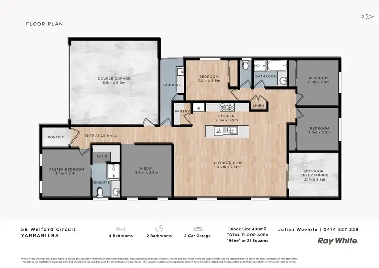 Floorplan of Homely house listing, 59 Welford Circuit, Yarrabilba QLD 4207