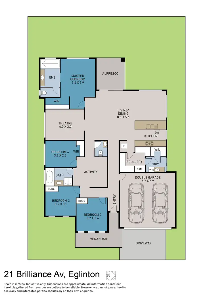 Floorplan of Homely house listing, 21 Brilliance Avenue, Eglinton WA 6034