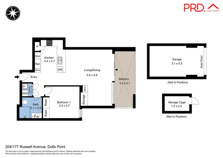 Floorplan of Homely apartment listing, 204/177 Russell Avenue, Dolls Point NSW 2219