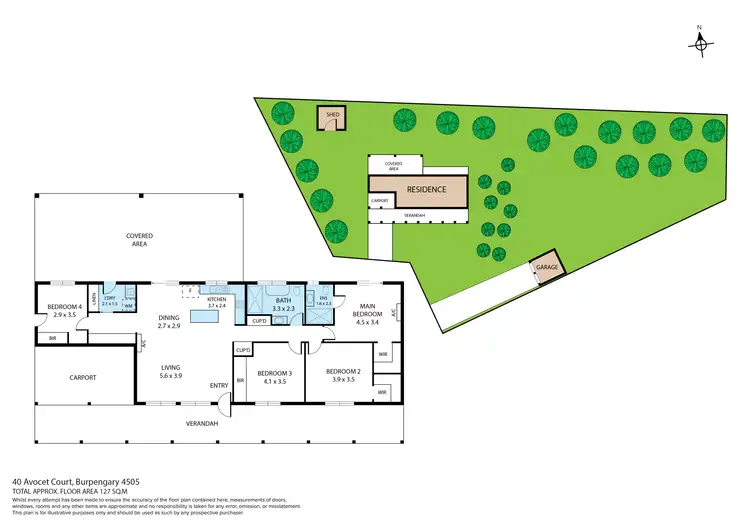 Floorplan of Homely house listing, 40 Avocet Court, Burpengary QLD 4505